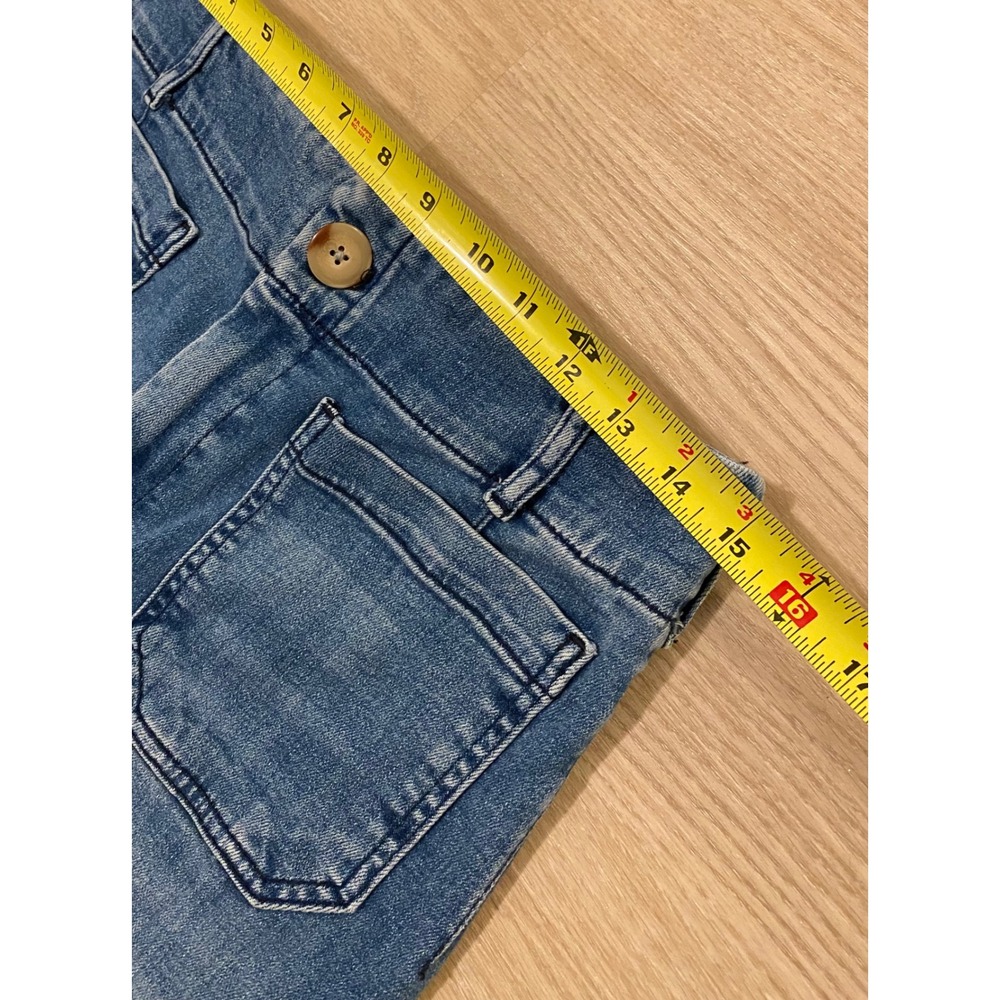 Maeve The Colette Wide Leg Crop Jeans 30 Blue Patch Pocket Boho Preppy - Picture 8 of 13
